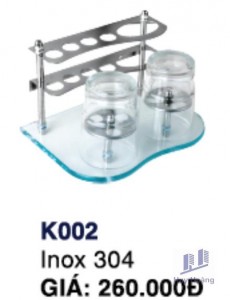 Kệ Bàn chải đánh răng K002 Inox Hùng Vương