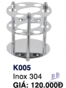 Kệ Bàn chải đánh răng K005 Inox Hùng Vương