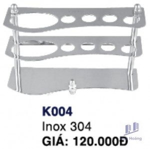 Kệ Bàn chải đánh răng K004 Inox Hùng Vương