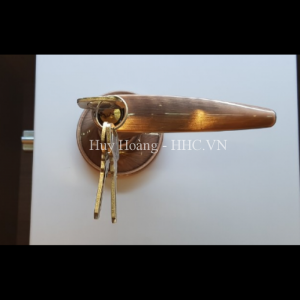 Khóa Tròn Gạt Yale VL6537 US11 Đồng Đỏ Cửa Phòng