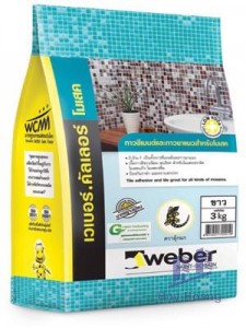 Keo chà ron Keo dán gạch Weber.color Mosaic