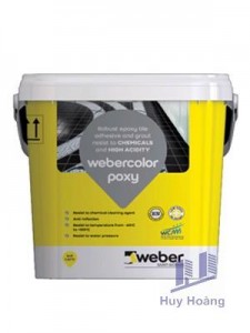 Keo chà ron Keo dán gạch Weber.color Poxy