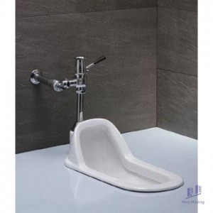 Bồn Cầu Xổm CAESAR C1250+BF446 Kèm Bộ Xả