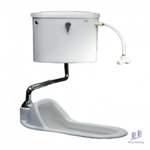 Bồn Cầu Xổm CAESAR CT1250 Thùng T1113 Treo Tường