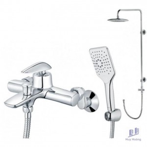 Bộ Vòi Sen Cây Caesar S813C/BS125 Nóng Lạnh