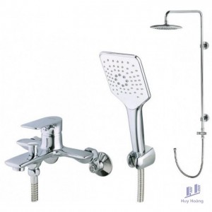 Bộ Vòi Sen Cây Caesar S773C/BS125 Nóng Lạnh