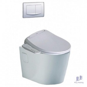 Bồn Cầu CAESAR CPT1503/TAF400H Treo Tường Nắp Điện Tử
