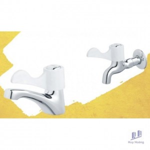 Combo Vòi Lavabo Và Vòi Gắn Tường Caesar B027C + W027C