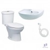 combo-caesar-c4-ct1338-l2152-bs304a-bon-cau-2-khoi-lavabo-treo-tuong-voi-xit - ảnh nhỏ  1