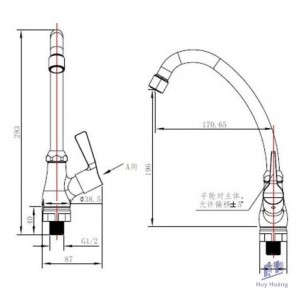 Combo Vòi Bếp Và Vòi Gắn Tường Lạnh Caesar K028C + W027C