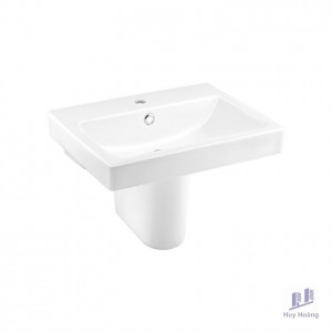 Chậu Lavabo treo tường COTTO C0156/C420 Chân Ngắn