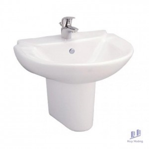 Chậu Lavabo treo tường COTTO C0237/C4201 Chân Ngắn