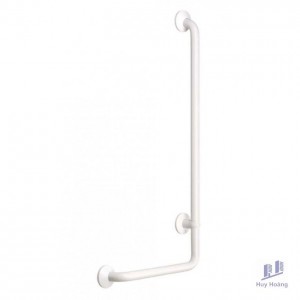 Thanh Tay Vịn Cotto CT727R#WH Thép Bọc Nhựa Chữ L 400x900 mm