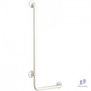 Thanh Tay Vịn Cotto CT727L#WH Thép Bọc Nhựa Chữ L 400x900 mm