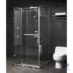 Phòng Tắm Kính Fendi FIP-2X2 Phẳng Inox  Bóng 1.2 Mét