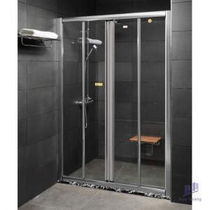 Phòng Tắm Kính Fendi FKP-3X4 Phẳng Chorme 1.8 Mét