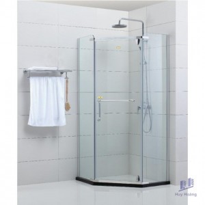 Phòng Tắm Kính Fendi FIV-1X3 Góc Vát Chrome 2.0 Mét