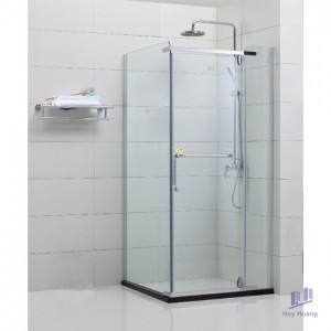 Phòng Tắm Kính Fendi FIG-1X3 Góc Vuông Inox Bóng 1.9 Mét
