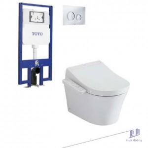 Bồn Cầu TOTO CW553/TCF33320GAA/WH172A/MB174P#SS Nắp Điện Tử Treo Tường
