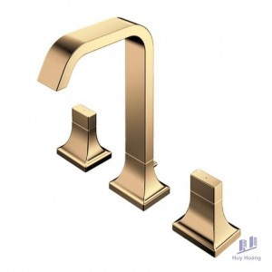 Vòi Lavabo TOTO TLG08201B#PFG 3 Lỗ Vàng Pháp Bóng
