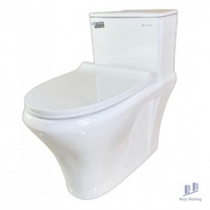 Bồn Cầu Thiên Thanh Venus CK86 Toilet 1 Khối Xả Nhấn