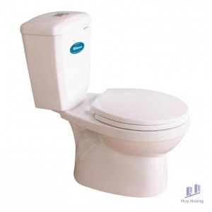 Bồn Cầu Thiên Thanh Waves CD70 Toilet 2 Khối Xả Nhấn
