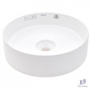 Chậu Rửa Lavabo Viglacera CM02 Đặt Bàn Tròn