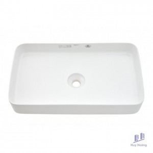 Chậu Rửa Lavabo Viglacera CM01 Đặt Bàn Chữ Nhật