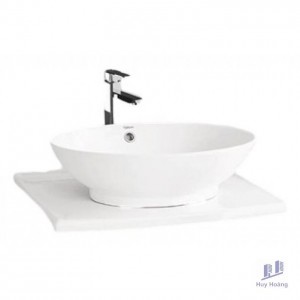 Mặt Bàn Sứ Viglacera BS875 Đặt Chậu Lavabo