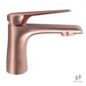 Vòi Lavabo Viglacera Platinum P.52.357 Nóng Lạnh Màu Vàng Đồng Thân Cao