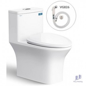 Bồn Cầu Viglacera Fansipan V72 (V700) Nắp Êm + Vòi Xịt VG826