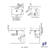 chau-rua-lavabo-inax-al-632v-al632v-dat-ban-aquaceramic - ảnh nhỏ 2