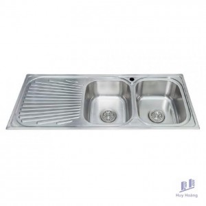 Chậu Rửa Chén Malloca MS 1026L Inox 304 2 Hộc Cánh Trái