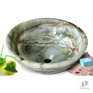 Lavabo Kanly ONY11 Đặt Bàn Đá Onyx 400x150 mm