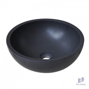 Chậu Rửa Mặt Lavabo Kanly MAR12V Đặt Bàn Đá Màu Đen Tự Nhiên