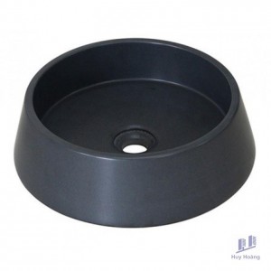 Chậu Rửa Mặt Lavabo Kanly MAR42V Đặt Bàn Đá Tự Nhiên Màu Đen 400x120 mm
