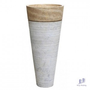 Chậu Rửa Mặt Lavabo Kanly MAR74 Đặt Sàn Đá Tự Nhiên