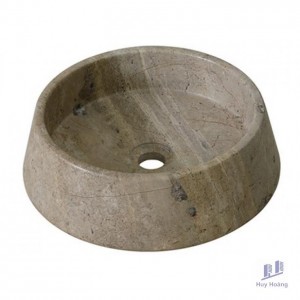 Chậu Rửa Mặt Lavabo Kanly MAR44V Đặt Bàn Đá Tự Nhiên 400x120 mm