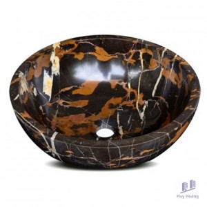 Chậu Rửa Mặt Lavabo Kanly MAR16N Đặt Bàn Đá Tự Nhiên 400x150 mm