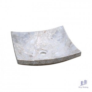 Chậu Rửa Mặt Lavabo Kanly MAR31V Đặt Bàn Đá Tự Nhiên 400x120 mm