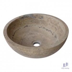 Chậu Rửa Mặt Lavabo Kanly MAR14V Đá Marble Tự Nhiên 400x150 mm