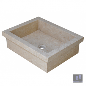 Chậu Rửa Mặt Lavabo Kanly MAR081I Đặt Bàn Đá Marble Tự Nhiên