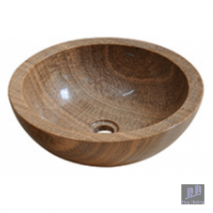 Chậu Rửa Mặt Lavabo Kanly ONY19I Đặt Bàn Đá Marble Tự Nhiên 400x150 mm