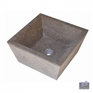 Chậu Rửa Mặt Lavabo Kanly MAR054I Đặt Bàn Đá Marble  400x160 mm