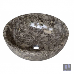 Chậu Rửa Mặt Lavabo Kanly MAR14I Đặt Bàn Đá Marble Tự Nhiên 400x150 mm