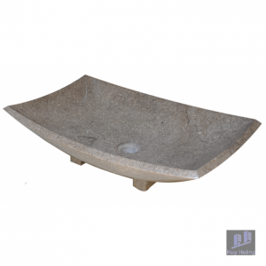 Chậu Rửa Mặt Lavabo Kanly MAR24I Đặt Bàn Đá Marble 600x400mm