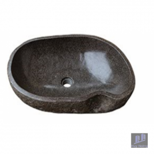 Chậu Rửa Mặt Lavabo Kanly MAR15BI Đặt Bàn Đá Cuội 600x420 mm