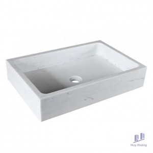 Chậu Rửa Mặt Lavabo Kanly MAR93V Đặt Bàn Đá Tự Nhiên Chữ Nhật
