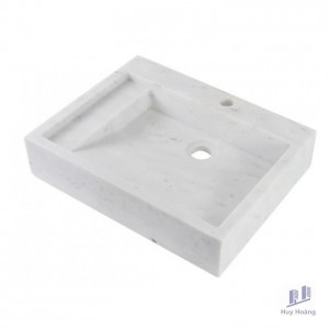 Chậu Rửa Mặt Lavabo Kanly MAR23V Đặt Bàn Đá Marble 450x350 mm
