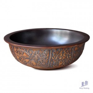 Chậu Lavabo Kanly SU114 Sứ Mỹ Thuật Đa Năng Cổ Điển 425mm